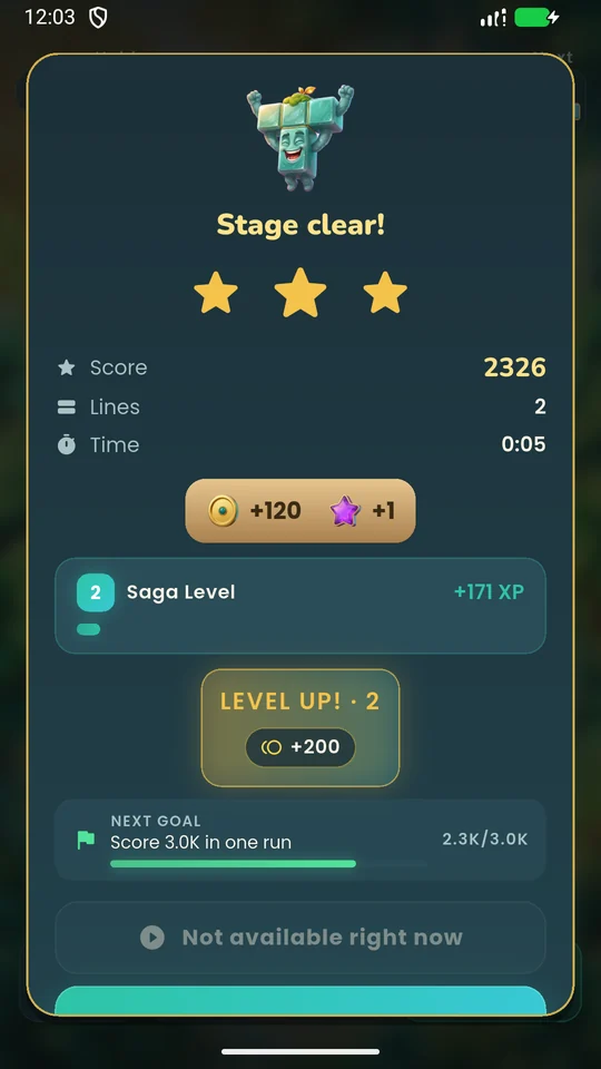 Blockfall Saga screenshot
